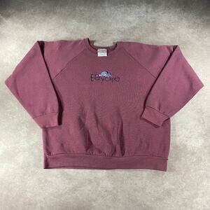 90s Disney Eeyore Purple Fruit of The Loom Sweatshirt Large Cartoon Pullover